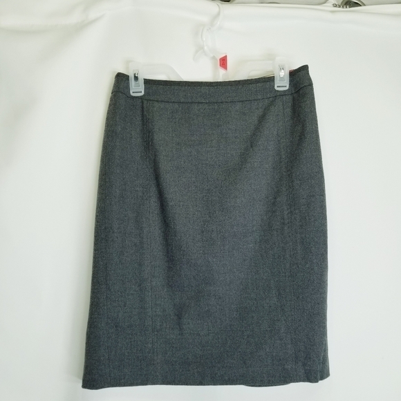 TED Baker London Women's Gray wool Skirt Side Zip Closure Pencil Size 2 - Picture 9 of 9